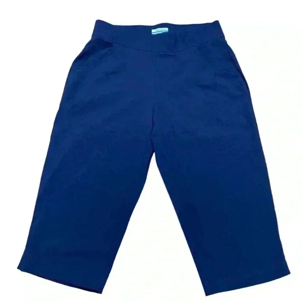 Columbia, Blue Mid-Rise Comfort Capris, Medium 🏃‍♀️‍➡️